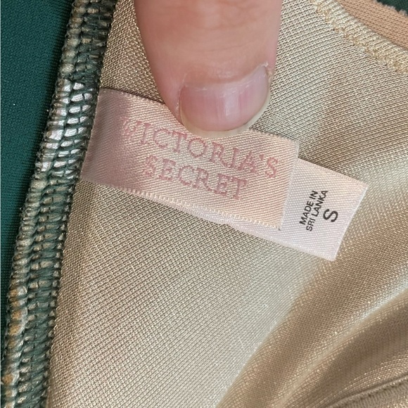 Victoria’s Secret Green Halter Bikini Top Women’s Small Elegant Beach Travel - Picture 5 of 7